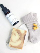 Calendula Care - Origineel Kraamcadeau - Baby & Moeder Giftbox - Verzorgingspakket - (Baby)massageolie - Babyzeep - 100% Biologisch & Natuurlijk - Parfumvrij