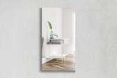Rechthoekige Spiegel - Toiletspiegel - Verzilverd - 60 X 110 cm - Dikte: 4 mm - In Nederland Geproduceerd - Incl. Spiegellijm - Top Kwaliteit Wandspiegel Zonder Lijst