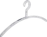 De Kledinghanger Gigant - 24 x Garderobehanger Elegance kunststof transparant, 45 cm