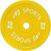 AJ-Sports Halterschijf 15 kg - halterschijven 50 mm - Gewichten set - Halters - Halterset - Halterstang - Halterbank - Fitness - Krachttraining