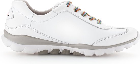 Gabor rollingsoft sensitive 46.965.50 - dames rollende wandelsneaker - wit - maat 40.5 (EU) 7 (UK)