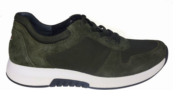Gabor rollingsoft sensitive 76.946.35 - dames rollende wandelsneaker - groen - (EU) (UK)