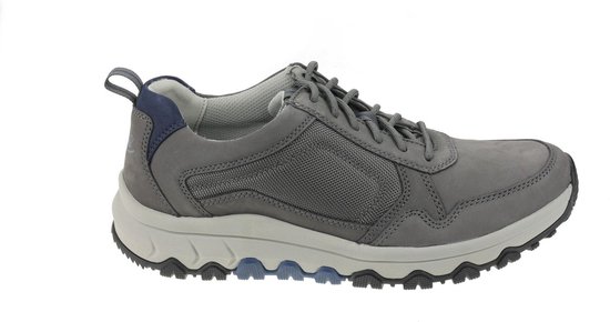 Pius Gabor rollingsoft sensitive 8005.11.02 - heren rollende wandelsneaker - grijs - maat 46.5 (EU) 11.5 (UK)