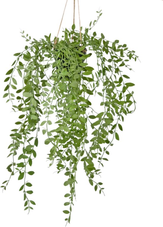 Greenmoods Kunstplanten - Kunstplant - Hangplant - Pumila - In pot - 55 cm