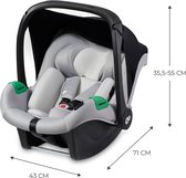 Kinderkraft MINK PRO I-size - Autostoeltje 40-75 cm - vanaf de geboorte - Grijs