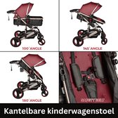 Luxe Kinderwagen 3 In 1 Draagbare Verstelbare Kinderwagen Opvouwbare Kinderwagen Voor Pasgeboren Baby wieg Kinderwagen Poussette