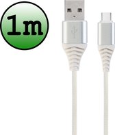 USB C Oplader - USB C Kabel - USB C naar USB A Kabel 1 meter - Wit