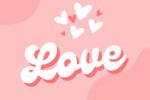 Love Banner - Valentijnsdag Spandoek - Liefdesbannier - 210x140 cm