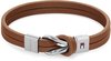 Tommy Hilfiger TJ2790441 Heren Armband - Sieraad - Leer - Bruin - 12 mm breed