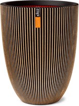 Capi Europe - Vase élégant low Groove NL - 34x46 - Gold - Pour l'intérieur et l'extérieur - KGVGB782
