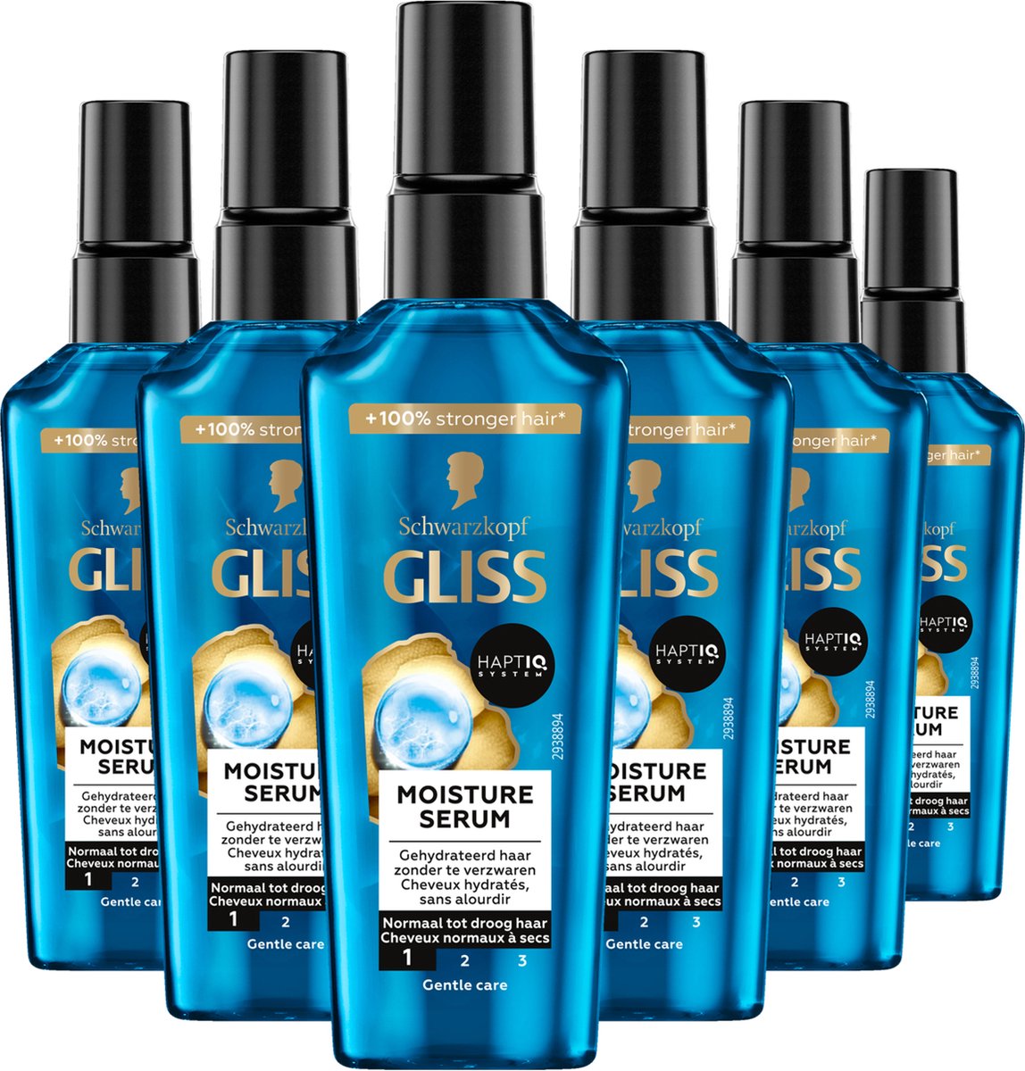 Schwarzkopf - Gliss - Aqua Revive Moisture Serum - Haarserum - 6x75 ml - Voordeelverpakking