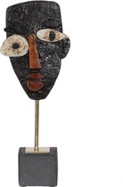 Beeld Masker Bruin Zwart 52 x 35 x 41,5 cm