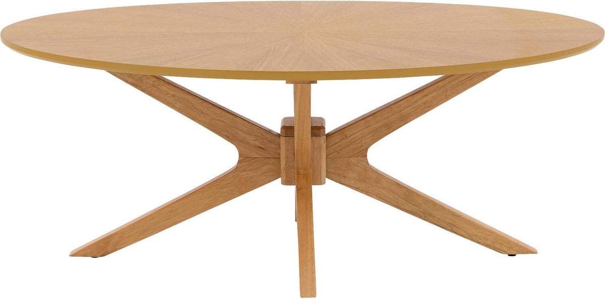 Goossens Sanoa Salontafel - Hout - 120 x 45 x 70 cm - Ovaal