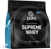 PURE Supreme Whey - banaan - 2000gr - eiwitshake - wei protein - koolhydraatarm - whey eiwit - eiwitten