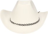 Guirca Carnival Dress Up Chapeau de Cowboy El Paso - Blanc - Enfants - Thème Western