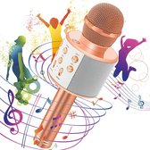 Bluetooth Karaoke Microfoon voor Kinderen - Draadloos Zingend Speelgoed met Opnamefunctie en LED-verlichting - Karaoke Set Voor Volwassenen - Karaoke Microfoon Kinderen - Karaoke Microfoon Bluetooth