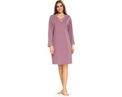 Comtessa Nachthemd 'Grape Bellevue' - Lange Mouw - Maat 50