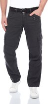 TIMEZONE Heren Cargo Broek Broeken BenitoTZ comfort/relaxed Fit Grijs 34W / 30L Volwassenen Herenbroek Riem