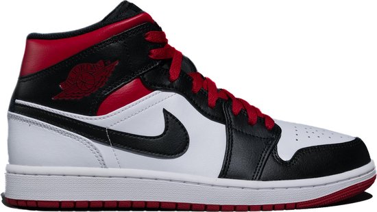 Nike Air Jordan 1 Mid GS Gym Red Black Toe - Sneaker - DQ8423-106 - Maat 37.5