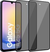 2x Geschikt voor Samsung Galaxy A25 - Privacy Screenprotector - Beschermglas - Privé GuardCover