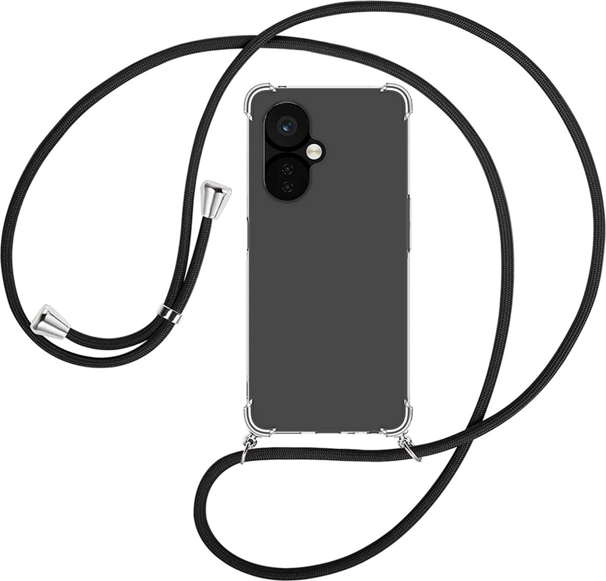 ProGuard OnePlus Nord CE 3 Lite Hoesje Met Zwart Koord