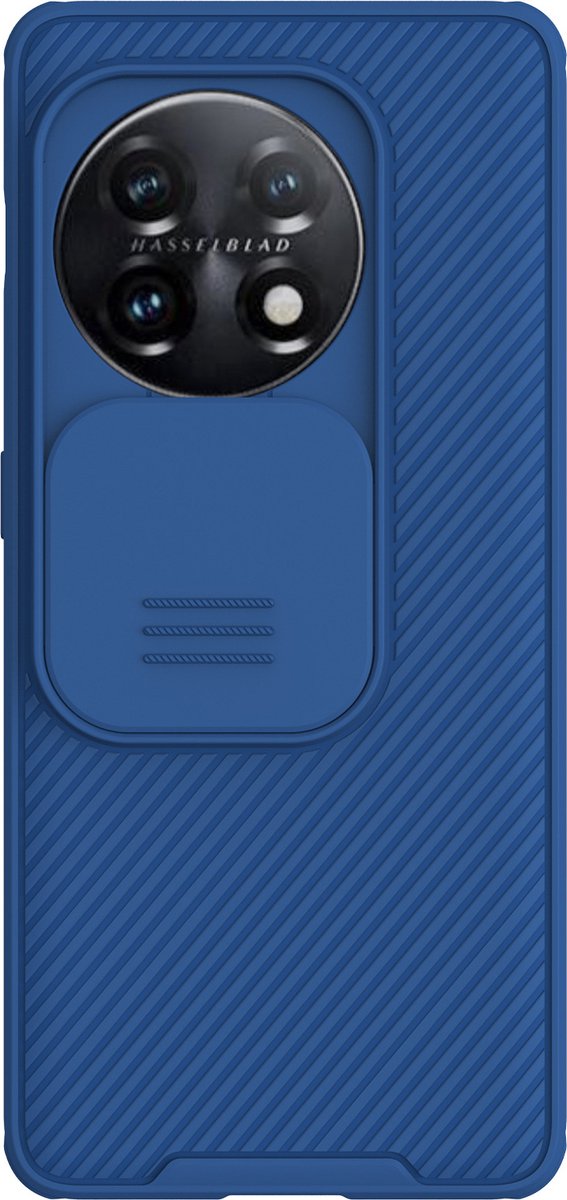 Nillkin CamShield Hoesje voor de OnePlus 11 - Back Cover met Camera Slider Blauw