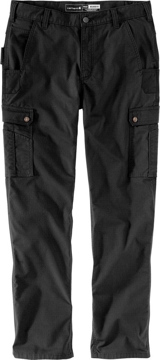 Carhartt Hose Relaxed Ripstop Cargo Work Pant -W32-L30 Zwart