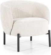 Loungestoel - Luxe Fauteuil - Lounge Stoel - Relaxstoel - Wit - 76 cm breed