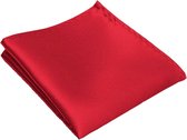 Fako Fashion® - Pochette de costume - Pochette de costume - Satin - 22x22cm - Rouge