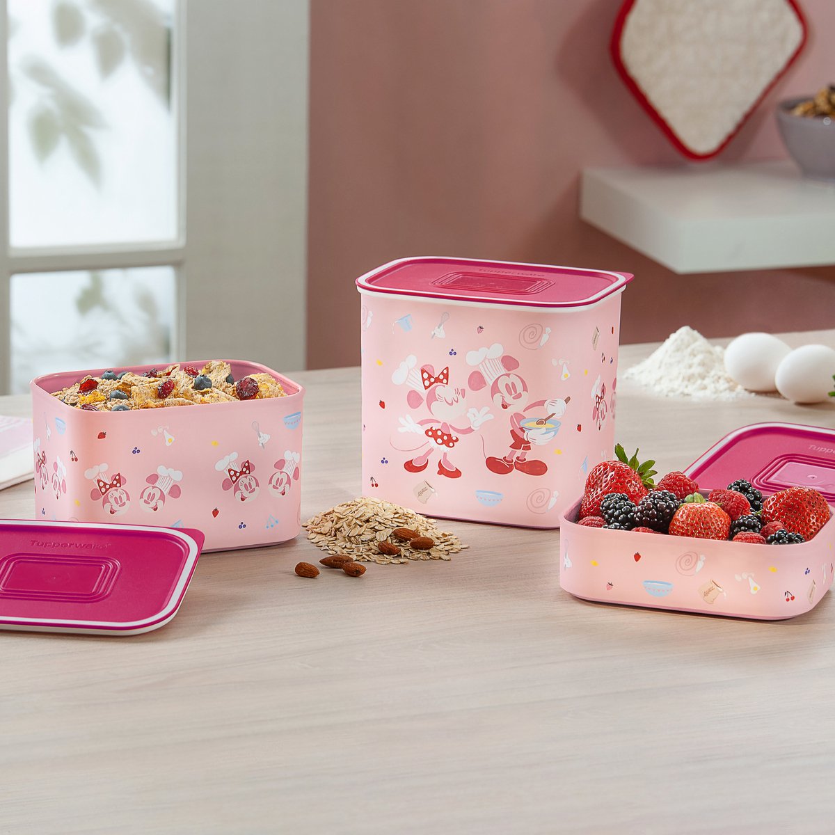 Tupperware Disney Clickplus bewaardozen set 3st