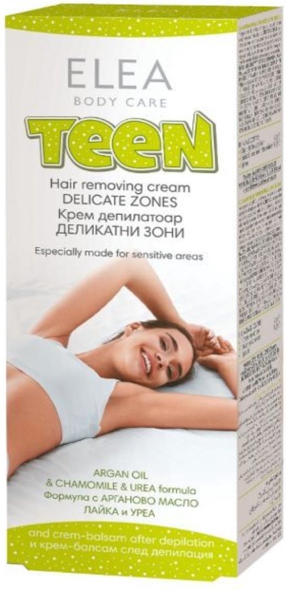 Ontharingscrème voor gevoelige zones met arganolie en kamille-extract - intieme haar - oksels 75 g