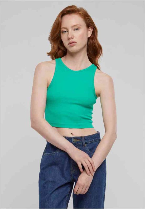 Urban Classics - Rib Crop top - 4XL - Groen