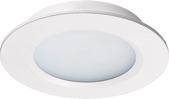 Ledisons Modena - Set avec spot encastrable LED blanc et télécommande - dimmable - Garantie 3 ans - 2700K (blanc très chaud) - 200 Lumen 3W - IP44