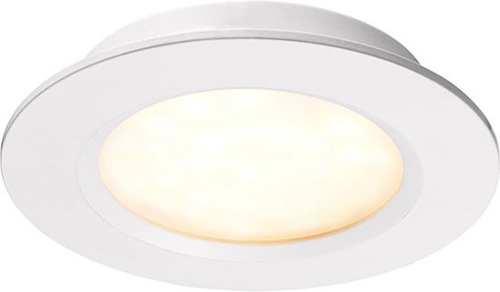 Ledisons Modena - Set met 3 witte LED-inbouwspots en afstandsbediening - dimbaar - 3 jaar garantie - 2700K (extra warm-wit) - 200 Lumen 3W - IP44