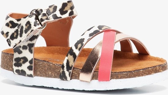 Blue Box meisjes sandalen roze met luipaardprint - Maat 24