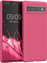 kwmobile telefoonhoesje geschikt voor Google Pixel 6a - Hoesje voor smartphone - Back cover in awesome pink