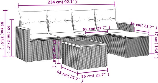 vidaXL-6-delige-Loungeset-met-kussens-poly-rattan-beige