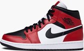 Nike Air jordan 1 Mid Black/Black-Gym Red "Chicago black toe" 554724-069