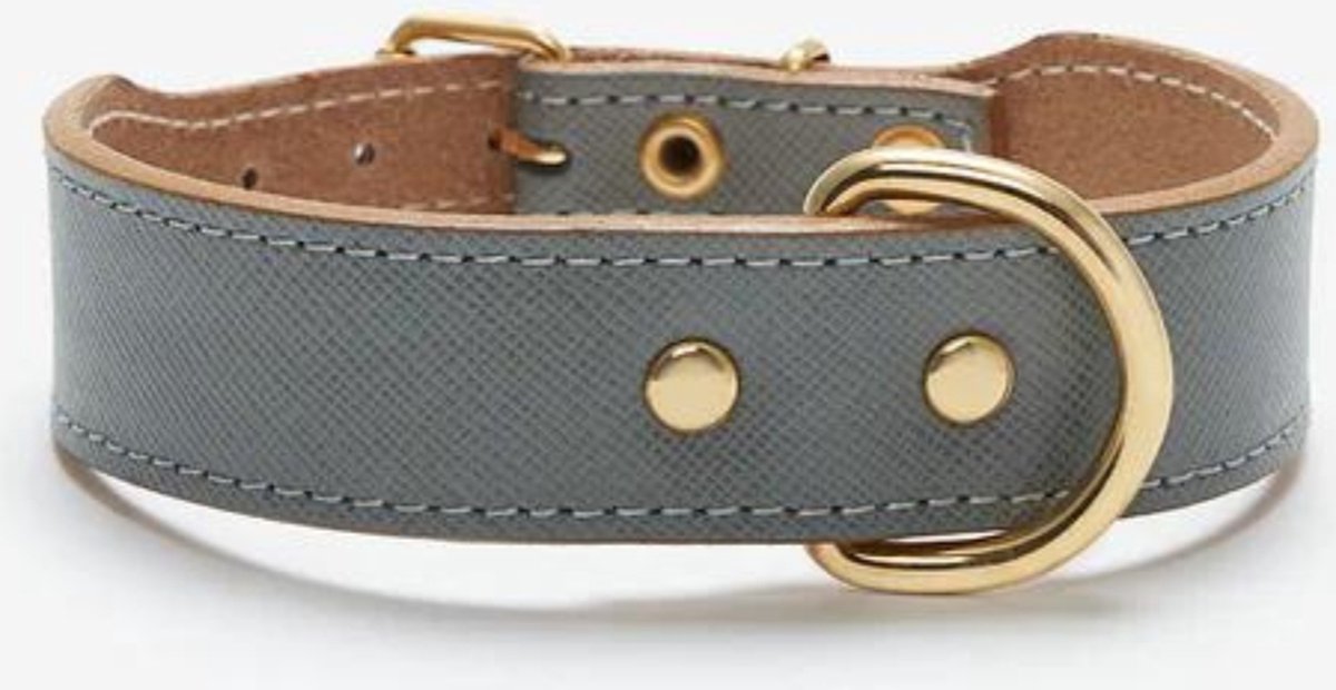 Branni Pets - Halsband - Collar Moni - Hondenhalsband - Leder - Maat M31,5 – 37 cm