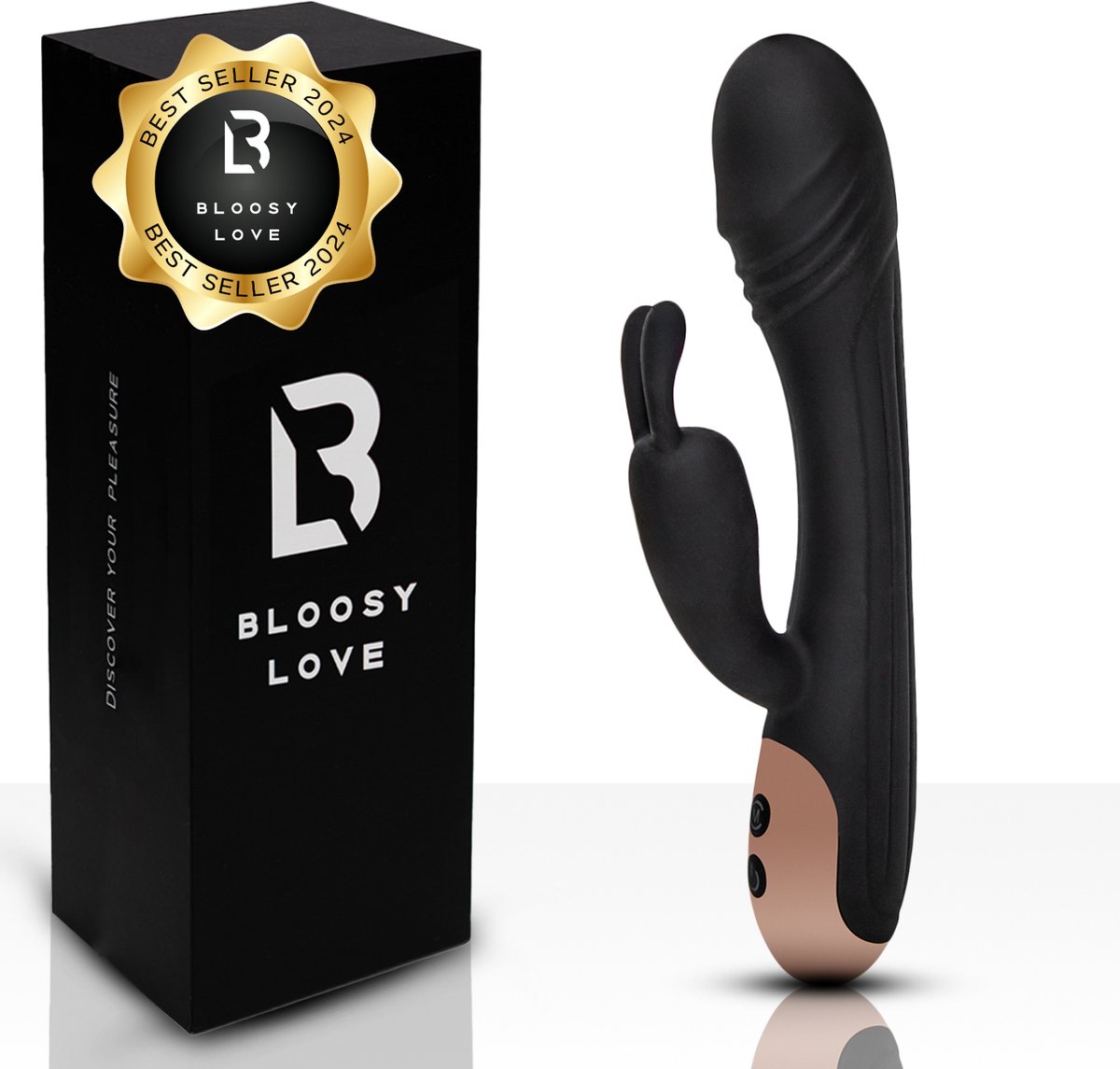 Bol.com Bloosy Love® Nicole Rabbit Vibrator Seksspeeltjes - Krachtige Clitoris Stimulator - Realistische G Spot Vibrator - Vibra... aanbieding