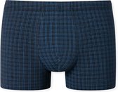 SCHIESSER Cotton Casuals boxer (1-pack) - heren shorts donkerblauw geruit - Maat: L
