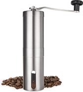 Moulin à café manuel non électrique avec mécanisme de mouture en céramique - Moulin à café manuel en acier inoxydable avec réglage en continu du degré de mouture