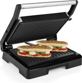 Bol.com Tosti apparaat - Mini Grill - 1000W - 180° Uitklapbaar - Elektrische Grillpan aanbieding