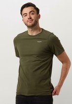 G-Star Raw Slim Base R T S/s Polo's & T-shirts Heren - Polo shirt - Olijf - Maat XL