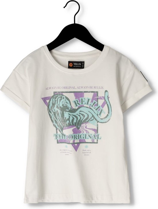 Rellix T-shirt Ss Rellix Tops & T-shirts Meisjes - Shirt - Wit - Maat 176