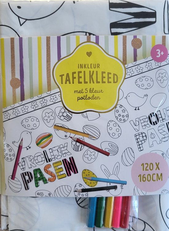 Tafelkleed om in te kleuren, 137 x 274 cm
