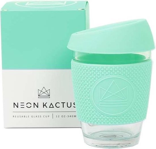 Koffiekopje - To Go - Neon Kactus - Free Spirit - Mint - 340ml