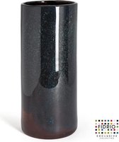 Design vaas Cilinder - Fidrio MOONLIGHT - glas, mondgeblazen - diameter 17 cm hoogte 39 cm