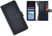 Sony Xperia X Compact smartphone hoesje wallet book style case zwart