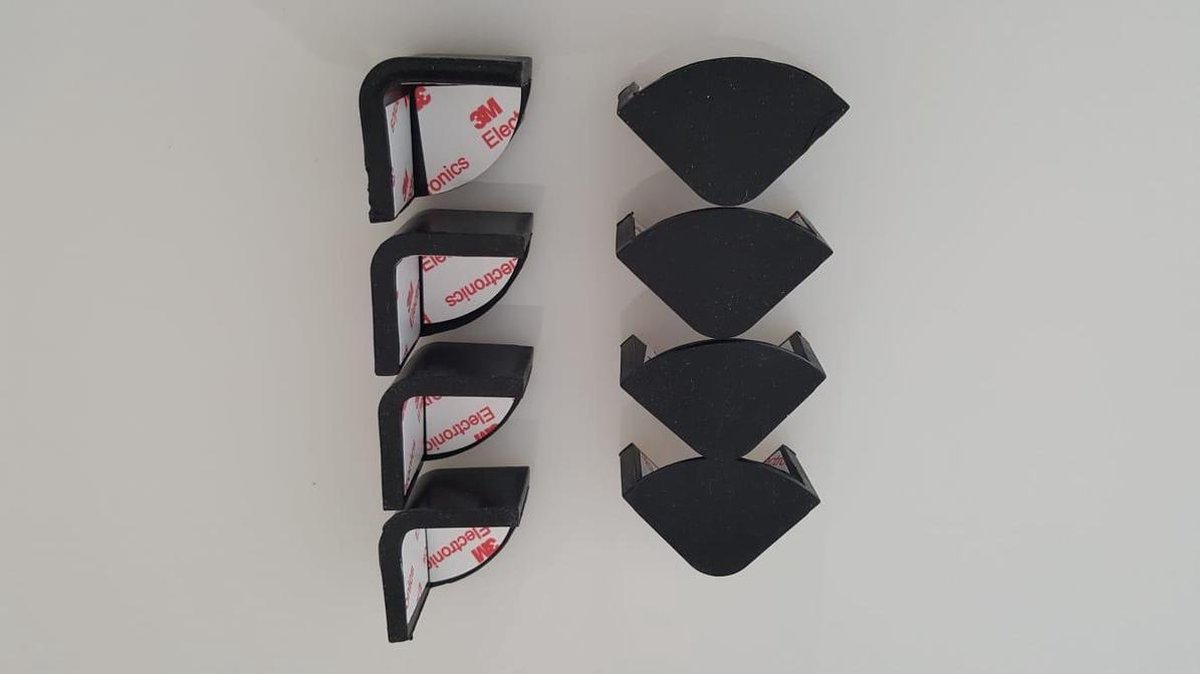 Siliconen Hoekbeschermers Set 8 Stuks In De Kleur Wit - Tafel Siliconen Hoekbeschermers Set 8 Stuks In De Kleur Wit - Tafel